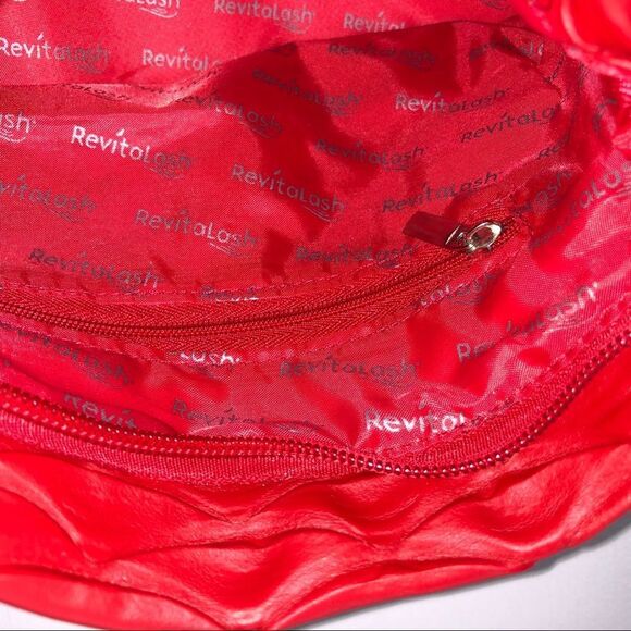 Red Scalloped Cosmetic Bag - Picture 7 of 13